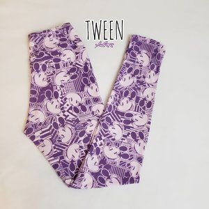 NWT LulaRoe Disney Micky Mouse Leggings Kid Size Tween